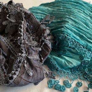 Feminine Scarves - Wear Together or Separate!